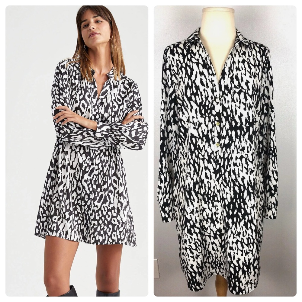 ✨FLASH SALE✨ The Limited Ashton Sheath Black White Animal Print Dress